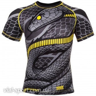 Рашгард Venum Snaker Rashguard Short Sleeves Black Yellow